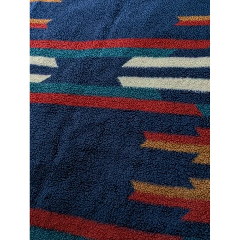 Vintage Biederlack Blanket Southwest Aztec Design